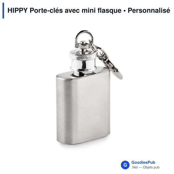 HIPPY Porte-clés avec mini flasque - Image 2