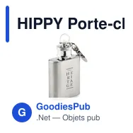 HIPPY Porte-clés avec mini flasque - Miniature 3
