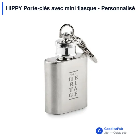 HIPPY Porte-clés avec mini flasque - Image 3