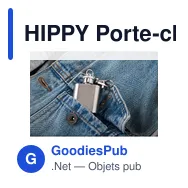 HIPPY Porte-clés avec mini flasque - Miniature 4
