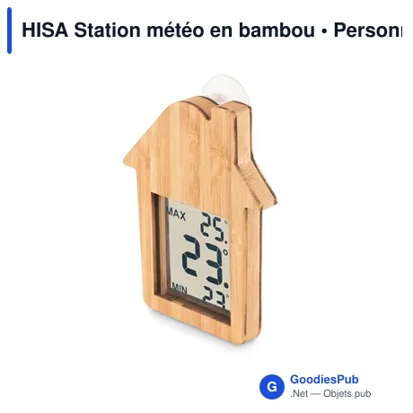HISA Station météo en bambou