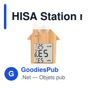 HISA Station météo en bambou - Miniature 3