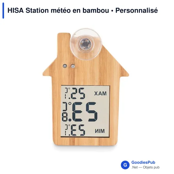 HISA Station météo en bambou - Image 3