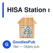 HISA Station météo en bambou - Miniature 4