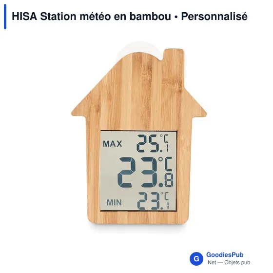HISA Station météo en bambou - Image 4