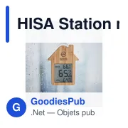 HISA Station météo en bambou - Miniature 5