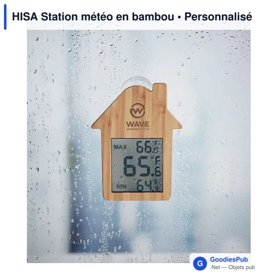 HISA Station météo en bambou - Image 5