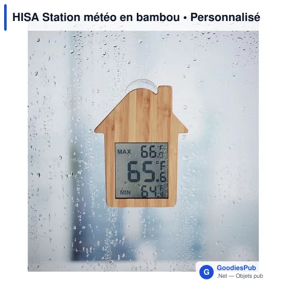 HISA Station météo en bambou - Image 6