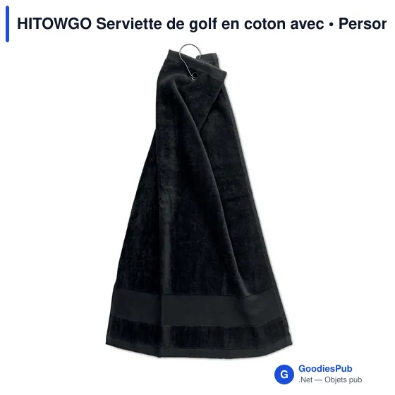 HITOWGO Serviette de golf en coton avec - Image 1
