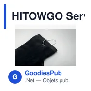 HITOWGO Serviette de golf en coton avec - Miniature 5
