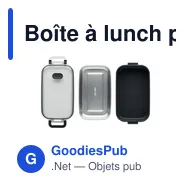 Boîte à lunch personnalisable HOAGIE avec logo en PP - Miniature 12