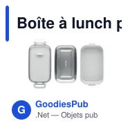 Boîte à lunch personnalisable HOAGIE avec logo en PP - Miniature 3