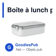 Boîte à lunch personnalisable HOAGIE avec logo en PP - Miniature 7