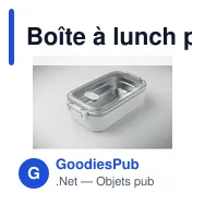 Boîte à lunch personnalisable HOAGIE avec logo en PP - Miniature 8