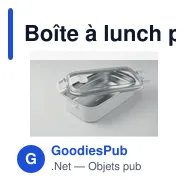 Boîte à lunch personnalisable HOAGIE avec logo en PP - Miniature 9