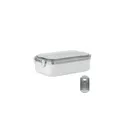 Variante blanc - Boîte à lunch personnalisable HOAGIE avec logo en PP