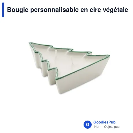 Bougie personnalisable en cire végétale avec logo - HOLIFIR