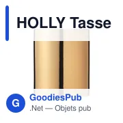 HOLLY Tasse en céramique métalisée - Miniature 4