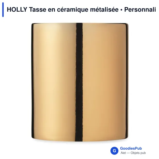 HOLLY Tasse en céramique métalisée - Image 4