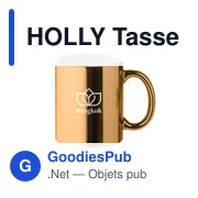 HOLLY Tasse en céramique métalisée - Miniature 5