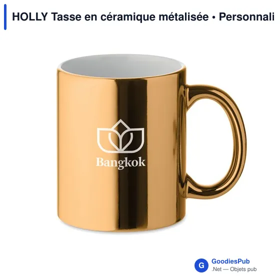 HOLLY Tasse en céramique métalisée - Image 5
