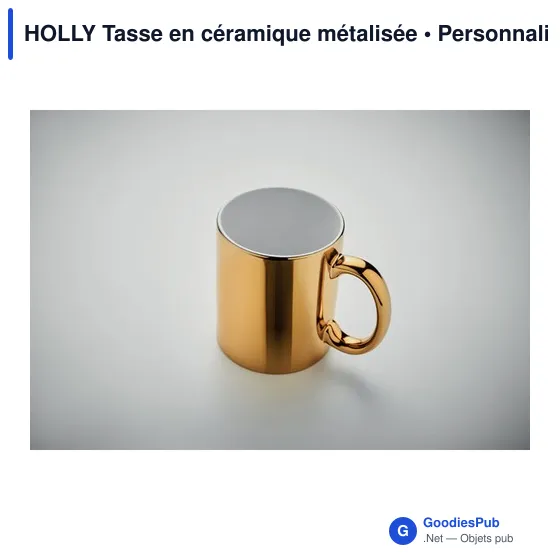 HOLLY Tasse en céramique métalisée - Image 6