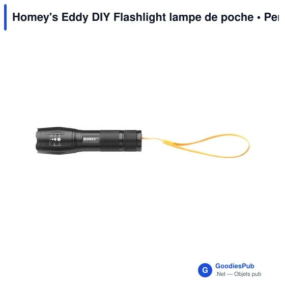 Lampe de poche personnalisable Homey's Eddy DIY avec logo - Image 2