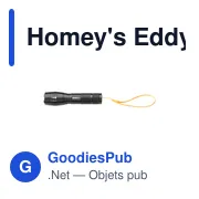 Lampe de poche personnalisable Homey's Eddy DIY avec logo - Miniature 4