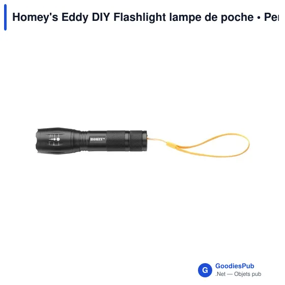 Lampe de poche personnalisable Homey's Eddy DIY avec logo - Image 4
