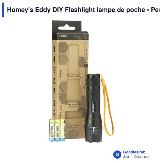 Lampe de poche personnalisable Homey's Eddy DIY avec logo - Image 7