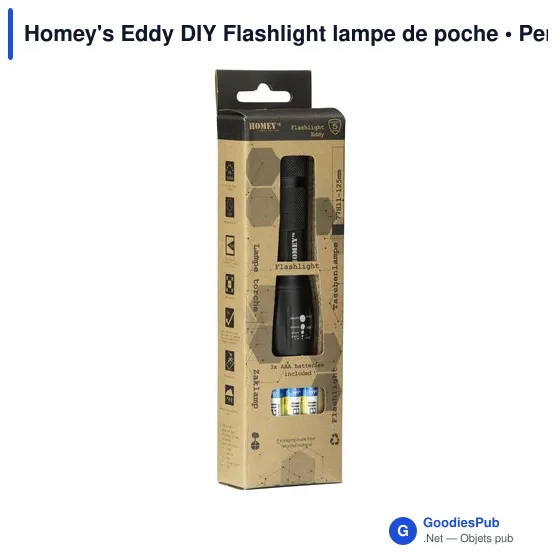 Lampe de poche personnalisable Homey's Eddy DIY avec logo - Image 8