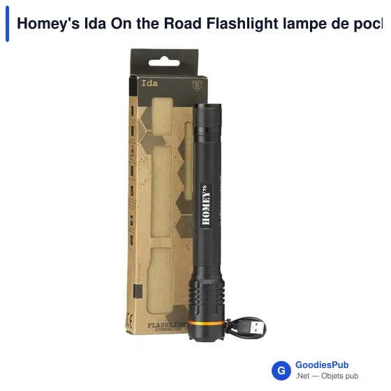 Lampe de poche personnalisable Homey's Ida On the Road avec logo - Image 6