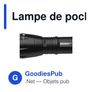 Lampe de poche personnalisable Homey's Mel Outdoor avec logo - Miniature 5