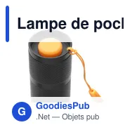 Lampe de poche personnalisable Homey's Mel Outdoor avec logo - Miniature 6