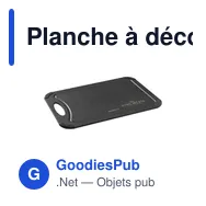 Planche à découper personnalisable Homey's en fibre de boisavec logo - Miniature 1