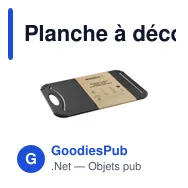 Planche à découper personnalisable Homey's en fibre de boisavec logo - Miniature 2