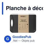 Planche à découper personnalisable Homey's en fibre de boisavec logo - Miniature 4