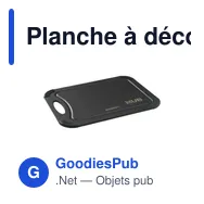 Planche à découper personnalisable Homey's en fibre de bois avec logo - Miniature 1
