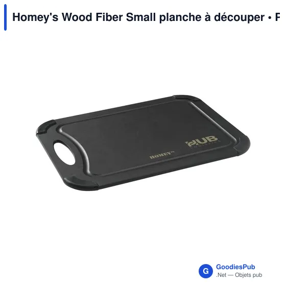 Planche à découper personnalisable Homey's en fibre de bois avec logo - Image 1