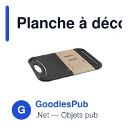 Planche à découper personnalisable Homey's en fibre de bois avec logo - Miniature 2
