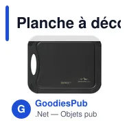 Planche à découper personnalisable Homey's en fibre de bois avec logo - Miniature 3