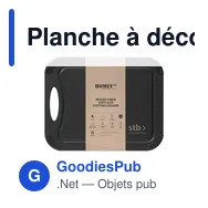 Planche à découper personnalisable Homey's en fibre de bois avec logo - Miniature 4