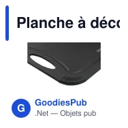 Planche à découper personnalisable Homey's en fibre de bois avec logo - Miniature 5