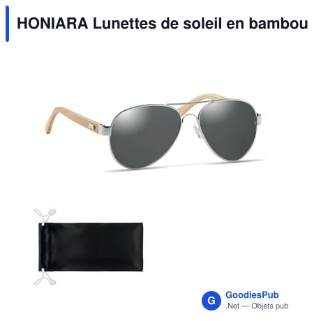 HONIARA Lunettes de soleil en bambou
