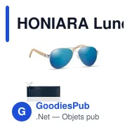 HONIARA Lunettes de soleil en bambou - Miniature 12