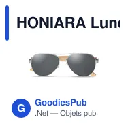 HONIARA Lunettes de soleil en bambou - Miniature 3