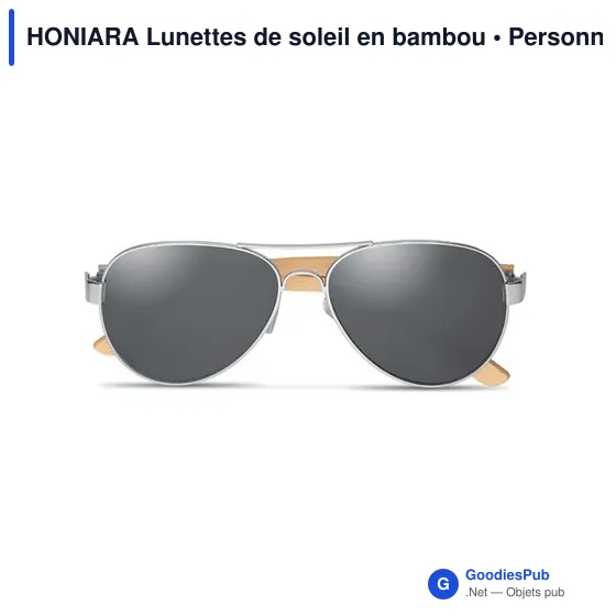 HONIARA Lunettes de soleil en bambou - Image 3