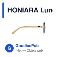 HONIARA Lunettes de soleil en bambou - Miniature 4