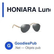 HONIARA Lunettes de soleil en bambou - Miniature 6