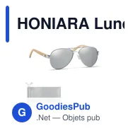 HONIARA Lunettes de soleil en bambou - Miniature 7